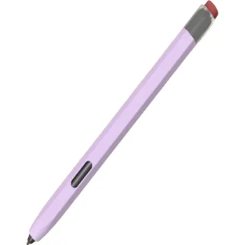 Silikonové pouzdro na tužku pro Samsung Galaxy Tab Připevnění na kryt tabletu Ochranné měkké úložné pouzdro proti ztrátě pera fialová