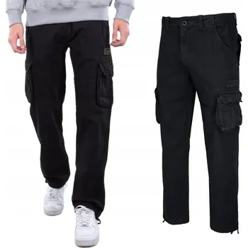 Pánské kalhoty Kapsáče Alpha Industries Jet Pant Black 31