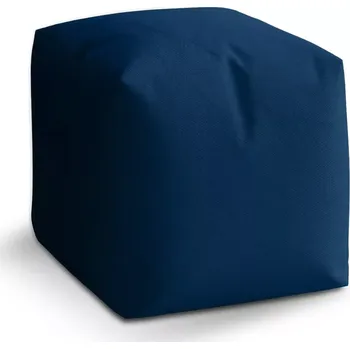 Taburet Sablio Taburet Cube Námořní modrá: 40x40x40 cm