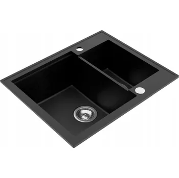 Granitový dřez Dřez jednopůlkomorový Miló Emporio granit černý