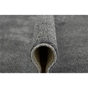 Koberec 200x300 cm měkký koberec melírovaný šedý černý