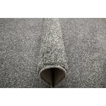 Koberec KOBEREC GRAFIT ŠEDÝ CHULAVÝ KOBEREC S FINGOU NA PLSTI, VYSOKÝ FLÍS 100x200 cm