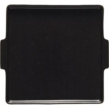 Talíř Costa Nova Talíř servírovací Notos 22,4x20,7 cm, černý, s uchy (6 ks)