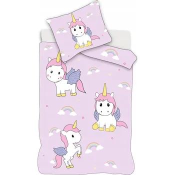 Povlečení Sada povlečení Aptex 100 x 135 cm fialová