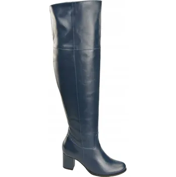 Dámské kozačky Elitabut dámské kozačky nad koleno na sloupkovém podpatku, velikost 37