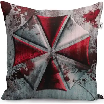 Polštář Sablio Polštář Resident Evil Umbrella Corporation Steel - 60x60 cm