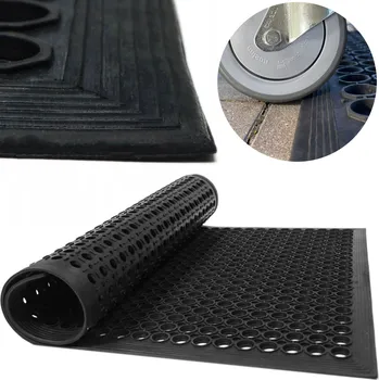 Ažurová rohožka Strado, silná vstupní rohož z perforované gumy, 60x90 cm