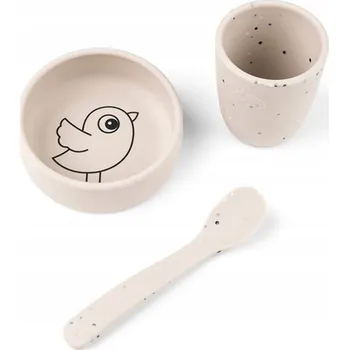 dětská jídelní sada Silikonová sada nádobí Done By Deer