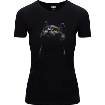 Dámské tričko Dámské Tričko S Potiskem pro milovníky koček, velikost XL
