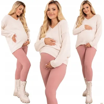 Dámské legíny Formommy těhotenské legíny dlouhé bavlna růžové velikost M