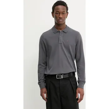 Pánské tričko Bavlněné tričko s dlouhým rukávem Tommy Jeans DM0DM20232 šedá 90X, vel. L