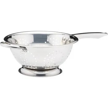 KitchenCraft Cedník z nerezové oceli a dlouhou rukojetí, 24 cm