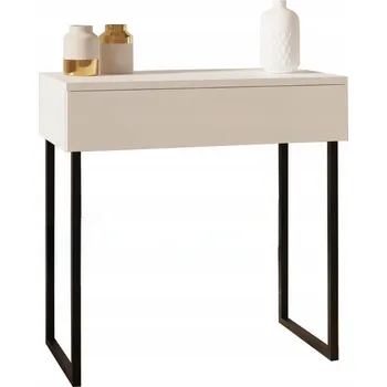 Komoda Toaletní Stolek, komoda na nožičkách s úchytkou dole, bílá, šířka 70 cm