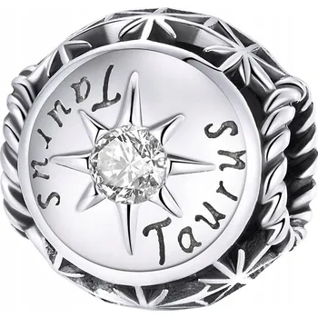 Přívěsek Přívěsek Znamení Zvěrokruhu BÝK Kámen Narození Stříbro