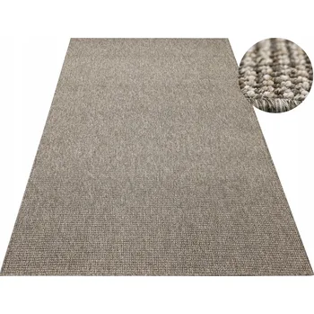 Koberec KOBEREC SMYČKOVÝ BÉŽOVÝ HNĚDÝ KRÉMOVÝ MELÍROVANÝ NA FILCU DO OBÝVACÍHO POKOJE LUTON 300x300 cm