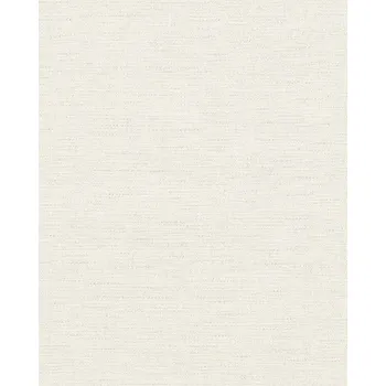 Tapeta Bílá tapeta se strukturou tkaniny šedá vazba vinylová na vliesu