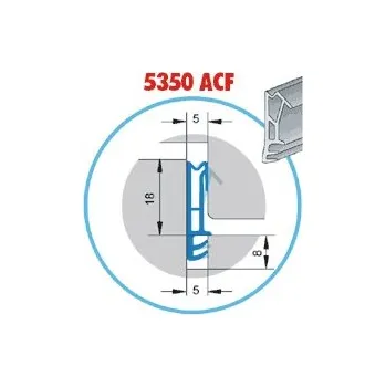 Stavební profil PROFIL 5350 ACF (šedá / 1m)