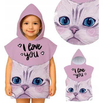 Přehoz s s kapucí Łóżkoholicy 120 x 60 cm fialový