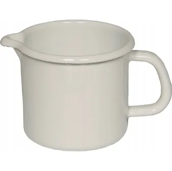 Smaltovaný hrnek 1,7l bílý s výlevkou Riess Clas