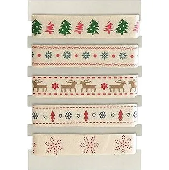 Vánoční dekorace GALERIA PAPIERU dekorační, sada č. 1, vánoční motiv, 5 ks x 1 m