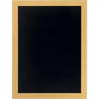 Obraz KŘÍDOVÁ TABULE VE SVĚTLÉM DŘEVĚNÉM RÁMU 80X60X1 CM (WBW-TE-60-80)