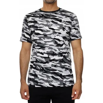 TRIČKO PÁNSKÉ SPORTOVNÍ MLÁDEŽNICKÉ CAMO T-SHIRT MASKÁČOVÝ PUMA XS