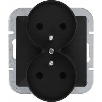 Elektrická zásuvka Elektrická Zásuvka Abex černá