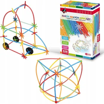 ostatní stavebnice Askato Stavebnice slámky MIDI 408 dílků 112497