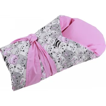 Zavinovačka JAN peří Péřová zavinovačka "Dráček" 100x100 cm kočky v řadě - Potah "Dráček" 100x100 cm kočky v řadě