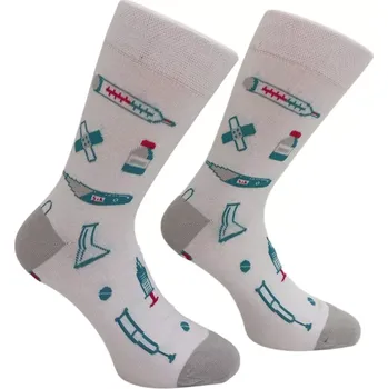 Pánské ponožky Dospělé ponožky Amynos - 42-46 / bílá