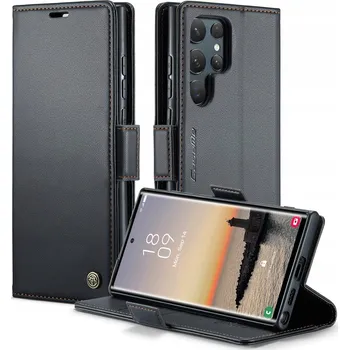 Pouzdro na mobilní telefon Pouzdro s klopou Caseme pro Samsung Galaxy S24 Ultra, černé
