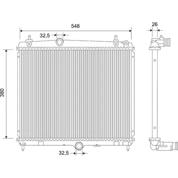 Chladič motoru Chladič, chlazení motoru VALEO 701115