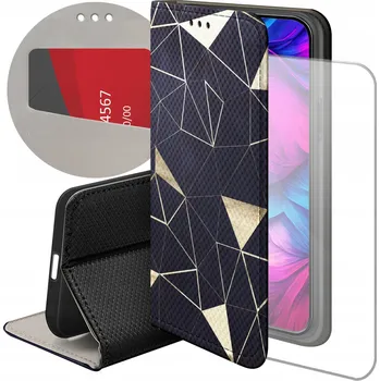 Pouzdro na mobilní telefon Flipové pouzdro Hello Case pro Samsung Galaxy M21 zlaté