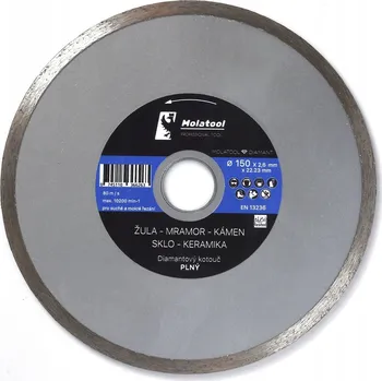 Řezný kotouč Diamantový řezný kotouč Molatool 150x2,6x22,2 Standard Profi