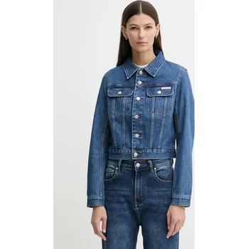 Pánská bunda Džínová bunda Calvin Klein Jeans LV047E629G modrá 55J, vel. L