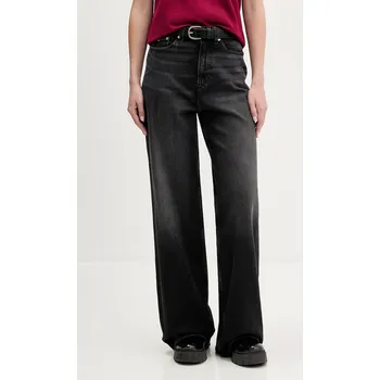 Dámské džíny Tommy Jeans Jeansy Claire DW0DW22453 Černá Wide Leg 29_32