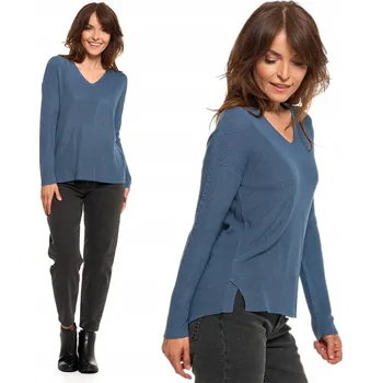 Dámský svetr Dámský tenký svetr klasického střihu s dlouhým rukávem MORAJ XL