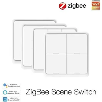 vypínač Smart vypínač osvětlení MOES 4 Gang ZigBee Tuya