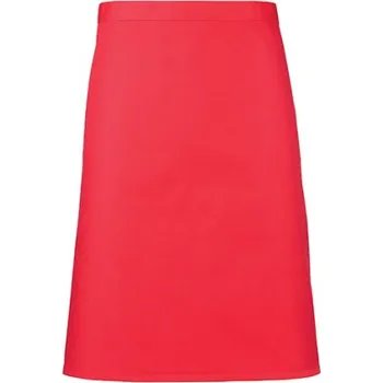 Premier Workwear Pracovní zástěra středně dlouhá PR151 Strawberry Red -ca. Pantone 186 70 x 50 cm
