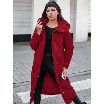 Dámský kabát Dámský kabát DSTREET TY5479 BORDOVÁ L