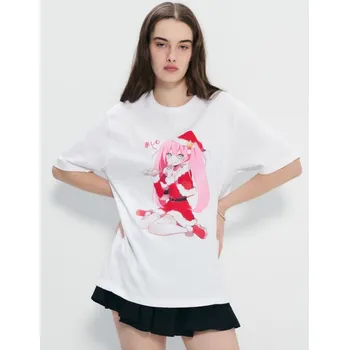 Dámská móda Vánoční tričko - L - House - bílý - 660GV-00X