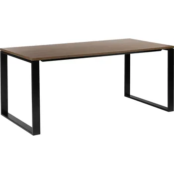 Jídelní stůl Stůl Conferencio uzavřený, 180x90x74 cm - hnědá/černá