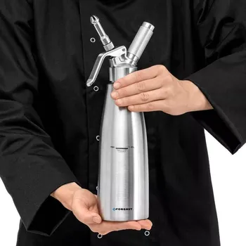 Sifon Ocelový sifon na šlehačku, objem 1 litr FORGAST FG11283