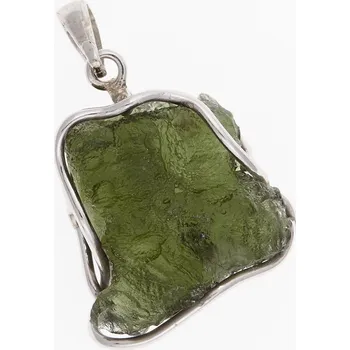 Přívěsek My Moldavite Stříbrný přívěsek s přírodním vltavínem 113-6657