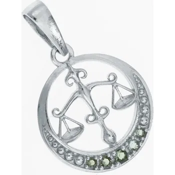 Přívěsek My Moldavite Stříbrné znamení - Váhy