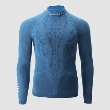 Uyn funkční triko MAN ELEVATYON BIOMORPH UW SHIRT LONG_SL. TURTLE NECK 2025/2026 Modrá S/M Pánské
