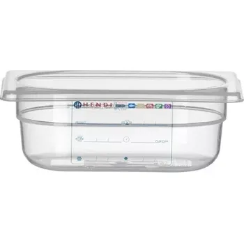 HACCP polypropylenový hrnec GN 1/9 hluboký 6,5 cm HENDI 880562