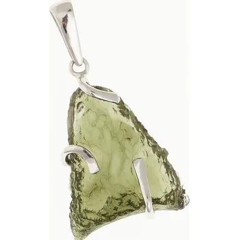 Přívěsek My Moldavite Stříbrný přívěsek s přírodním vltavínem - 1716A-12685