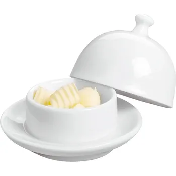Dóza na potraviny Dóza na máslo Amari, 9,5 cm - bílá
