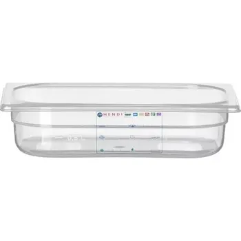 Dóza na potraviny Nádoba HACCP GN 1/4 o hloubce 6,5 cm z polypropylenu | HENDI 880388